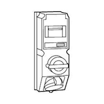 Coffret monoprise Hypra IP44 - prise 3P+N+T 63A 380-415V~ + interrupteur + disj.|Legrand-LEG059285