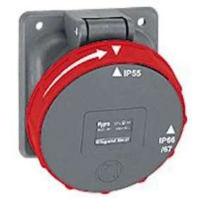 Prise fixe Hypra IP66/67-55 125A - 380V~ à 415V~ - 3P+T|Legrand-LEG059512