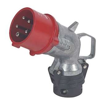 Fiche mobile coudée Hypra IP44 16A - 380V~ à 415V~ - 3P+N+T - métal|Legrand-LEG052274