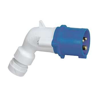 Fiche mobile coudée P17 IP44 16A - 200V~ à 250V~ - 2P+T|Legrand-LEG056453