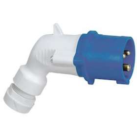 Fiche mobile coudée P17 IP44 16A - 200V~ à 250V~ - 2P+T|Legrand-LEG056453