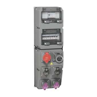 Coffret multiprise Hypra IP44 -6 prises: prise 32A 3P+T + disj. + inter diff|Legrand-LEG059863