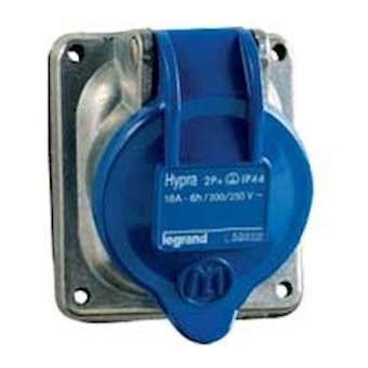 Prise fixe Hypra IP44 32A - 200V~ à 250V~ - 2P+T - métal|Legrand-LEG052732