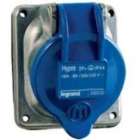Prise fixe Hypra IP44 32A - 200V~ à 250V~ - 2P+T - métal|Legrand-LEG052732