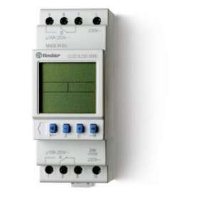 Horloge hebdomadaire digitale 2 inverseurs 16A 230V AC|Finder-FID122282300000PAS