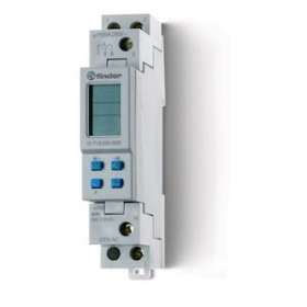 Horloge hebdomadaire digitale 1 inverseur 16A 230V AC|Finder-FID127182300000PAS