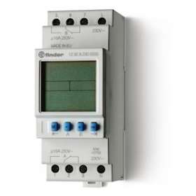 Horloge astro hebdomadaire digitale 2 inverseurs 16A 230V avec réserve de marche|Finder-FID129282300000PAS