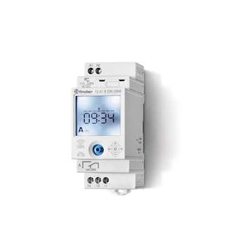 Horloge hebdomadaire digitale 1 inverseur 16A 12 à 24V AC/DC, NFC|Finder-FID126100240000PAS