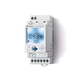 Horloge astro hebdo digitale 1 inv + sortie variable 110 à 230V AC/DC, NFC|Finder-FID12A482300010