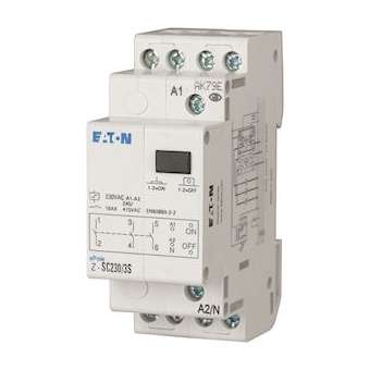 Télérupteur avec commande centralisée, 230AC, 3 F, 32A, 50/60Hz, 2PE|Eaton industries-EONZ-SC230-3S