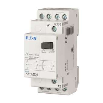Télérupteur, 24AC/12DC, 1 F, 1 contact à ouverture, 32A, 50Hz, 1PE|Eaton industries-EONZ-S24-SO