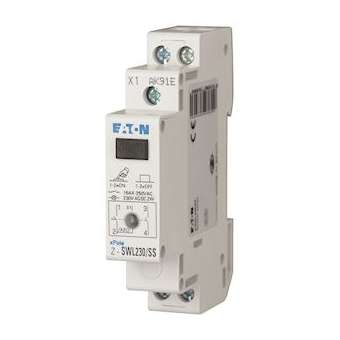 Commutateur avec LED, 230AC/DC, 2 s, 16A, orange, 1PE|Eaton industries-EONZ-SWL230-SS