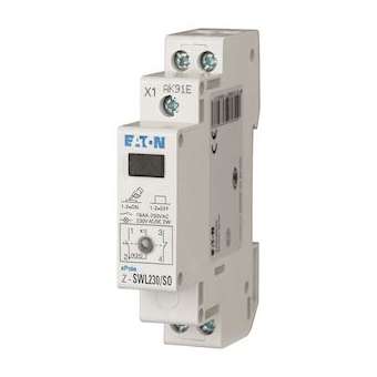 Commutateur avec LED, 230AC/DC, 1F+1O, 16A, orange, 1PE|Eaton industries-EONZ-SWL230-SO