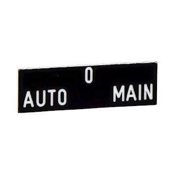 Harmony - étiquette 8x27 - texte 'AUTO-O-MAIN' blanc sur fond noir|Schneider Electric-SCHZBY02185