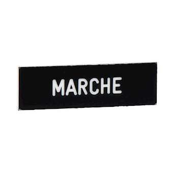 Harmony - étiquette 8x27 - texte 'MARCHE' blanc sur fond noir|Schneider Electric-SCHZBY02103