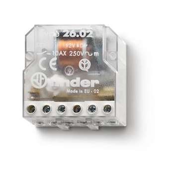 Télérupteur de boîte volet roulant 2NO 10A 24V AC,inverseur 4 séquences|Finder-FID260880240000PAS