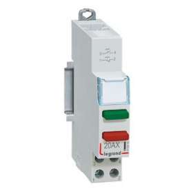 Poussoir modulaire double fonction contact 1NO+1NF sans voyant - 1 module|Legrand-LEG412916