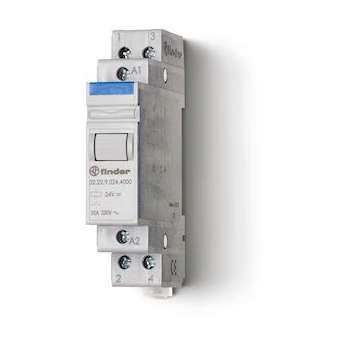 Relais modulaire 2NO 20A 24V DC, AgSnO2|Finder-FID222290244000