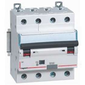 disj. diff monobloc DX³6000 10kA arrivée haute/départ bas vis 4P 20A typeF 30mA|Legrand-LEG411245