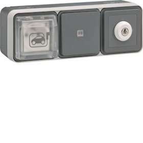 Witty kit collectif IP55 3KW 2P+T M2+|Hager-HAGXEV083