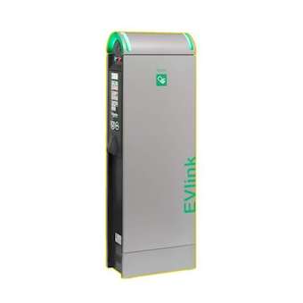 EVlink City - borne - 22kW - 2xT2S tri 32A + 2x2P+T - RFID + détection + modem|Schneider Electric-SCHEVC1S22P4E4ERFT