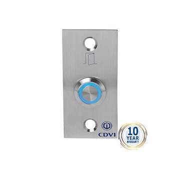 Bouton poussoir NONF éclairé + plaque porte inox|CDVI-CDABPNONFE