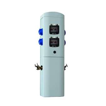 Borne CEZEMBRE Radier + 4 PC Mono 10 A + 4 Robinets + Trappe - Gris|Seifel-SEI47044R