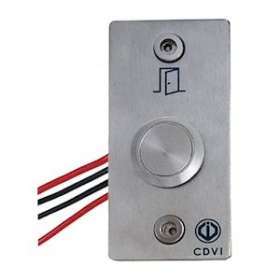 Bouton poussoir NONF précâblé + plaque porte inox|CDVI-CDABPNONFCAB