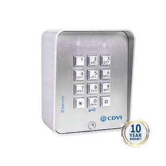 Clavier codé Digicode inox touches en braille - 3 relais|CDVI-CDACBB