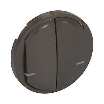 Enjoliveur Céliane with Netatmo inter double connecté/cde sans fil - graphite|Legrand-LEG064836