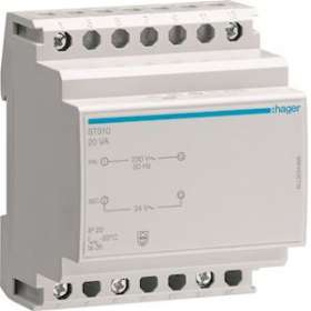 Transformateur sécurité 20VA 24V|Hager-HAGST310