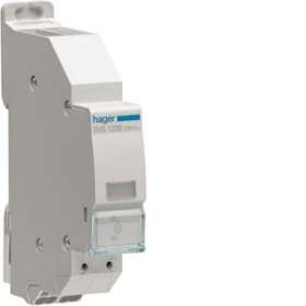 Voyant LED incolore 230VAC QC passage de barre|Hager-HAGSVS125B