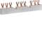 Barre de pontage pour 3 disjoncteurs moteur 3P 63A fourche 10mm²|Hager-HAGKD303M