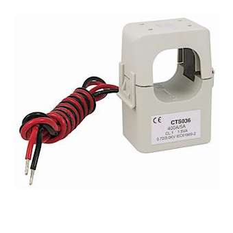 Transformateur d'intensité monophasé ouvrant CTS036 400/5A, sorties fils 1m|Mci coupatan-LCI040413