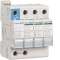 Parafoudre 4P débrochable 15KA type 2 avec réserve+contact de télésignalisation|Hager-HAGSPN415R