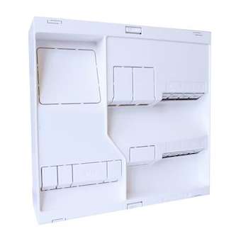 TDC NÉO Grd1 - 8 RJ45 NU + TV 4S|Michaud-MIHLB108
