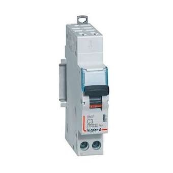Disjoncteur DNX³ 4500 - auto/vis - U+N 230V~ 3A - 6kA - courbe C - 1 module|Legrand-LEG406877
