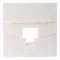 Face avant inclinée 45x45 pour 1 RJ45, Blanc