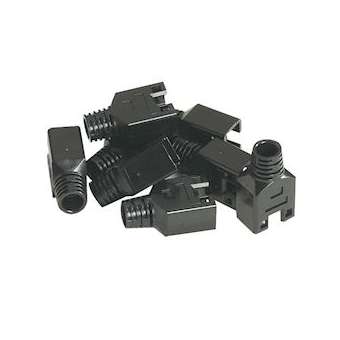 Lot de 10 manchons RJ45 type HIROSE Noir|Gigamedia-GGM8EPB8CMANCN
