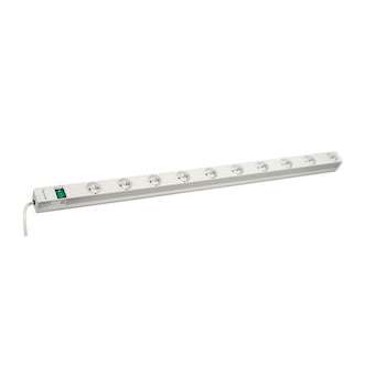 Actassi rail 1U 10 prises + interrup NF|Schneider Electric-SCHNSYAPUF10S