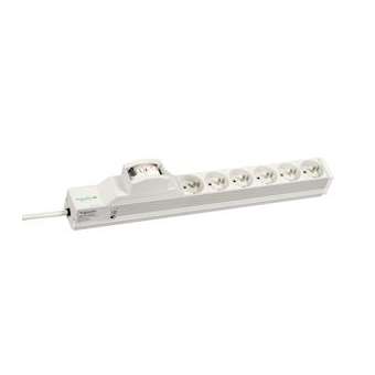 Actassi rail1U 6 prises + interrupteur différentiel 30mA 19P NF|Schneider Electric-SCHNSYAPU19F6F