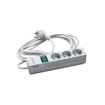 Actassi rail 1U 3 prises + interrup 10P VDE|Schneider Electric-SCHNSYAPU10S3S