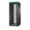 Baie EasyRack 800mm/42U/800mm avec toit, panneau latéral, roulettes, noir