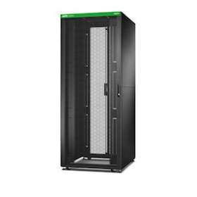Baie EasyRack 800mm/42U/800mm avec toit, panneau latéral, roulettes, noir|Schneider Electric-SCHER8282