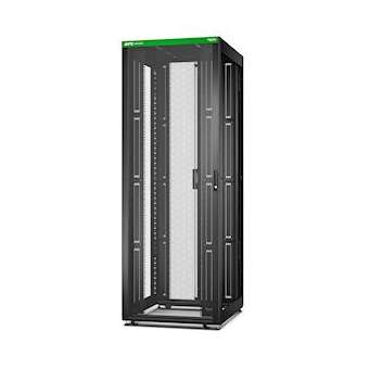 Baie EasyRack 800mm/48U/1000mm avec toit, sans panneau latéral, roulettes, noir|Schneider Electric-SCHER8800