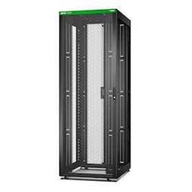 Baie EasyRack 800mm/48U/1000mm avec toit, sans panneau latéral, roulettes, noir|Schneider Electric-SCHER8800