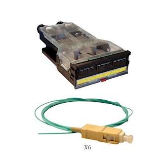 Cassette LCS³ fibre optique avec bloc SC duplex 6fibres multimode 50/125'm|Legrand-LEG032180