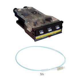 Cassette LCS³ fibre optique avec bloc LC duplex 6fibres multimode 50/125'm|Legrand-LEG032181