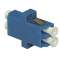 Raccord LC duplex monomode bleu avec empreinte SC simplex