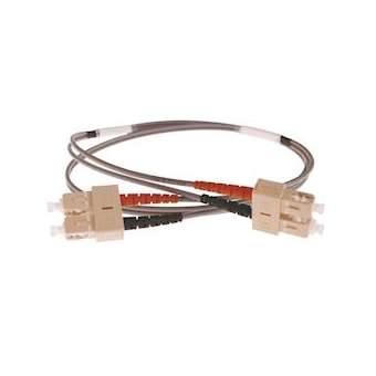 Jarretière optique duplex ST/SC OM3 50/125 µm 15 m|Gigamedia-GGMD4MTC15M